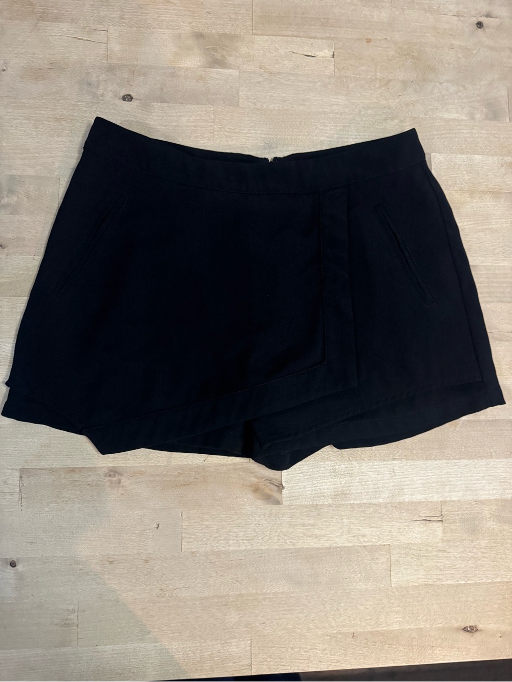 Sanctuary Black Asymmetrical Overlay Skort